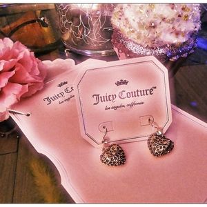 Juicy couture earrings heart charm